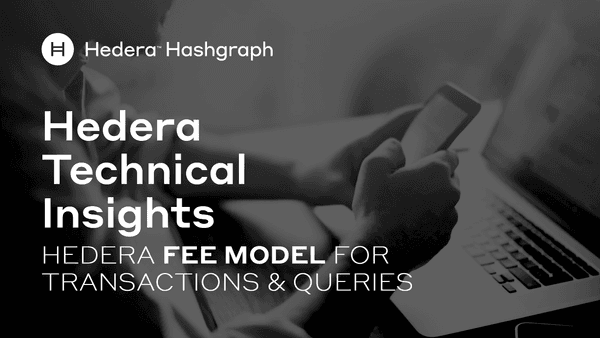 Hedera Fee Model For Transactions Queries
