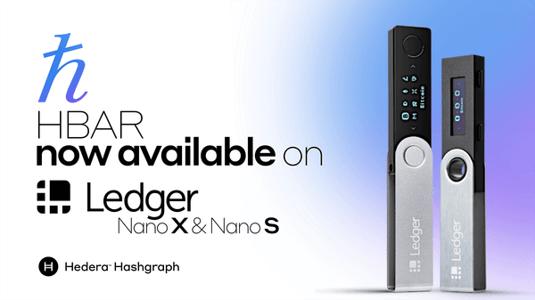 Hedera Hashgraph Announces Ledger Nano S And Nano X Wallet Implementations