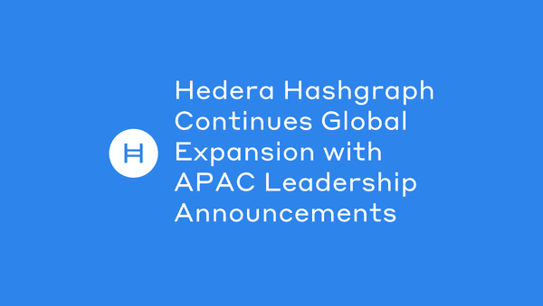 Hedera Hashgraph Continues Global Expansion With Apac Leadership Announcements