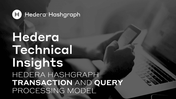 Hedera Hashgraph Transaction And Query Processing Model