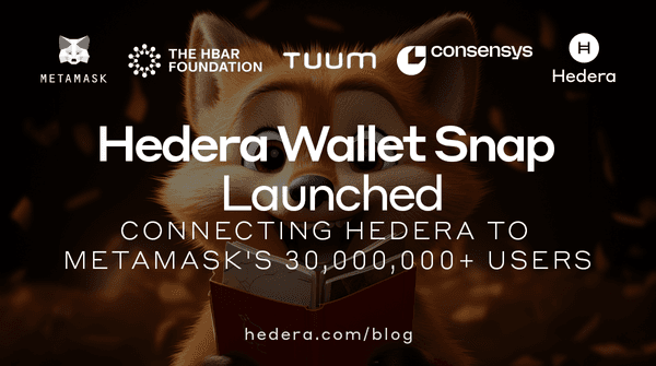 Hedera Wallet Snap Launched Banner v1 2