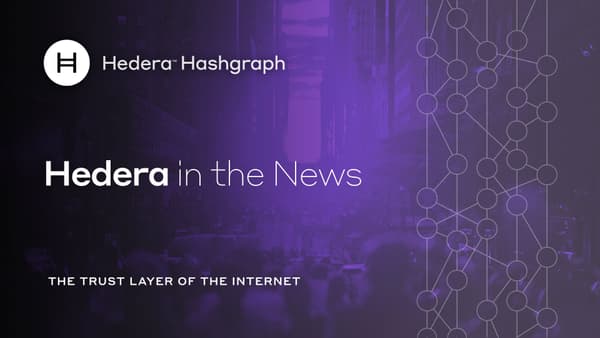 Hedera In The News Announcement