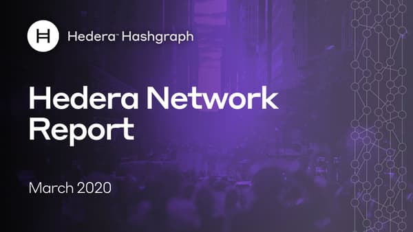 Hedera Network Report March 001