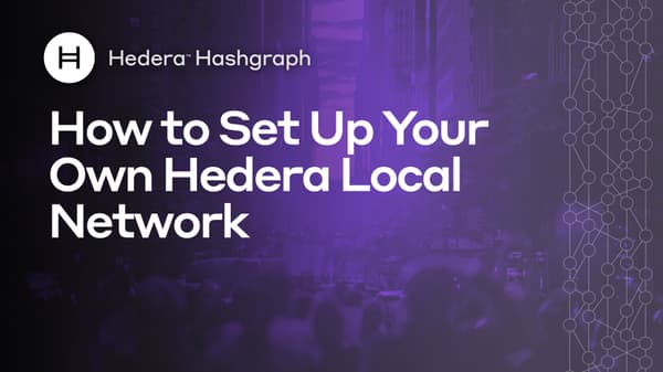 How to set up your own hedera network 001